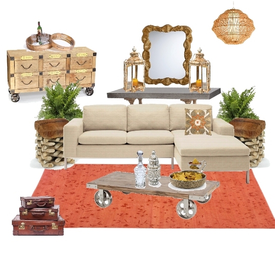 Touch of Tangerine Project Decor Board